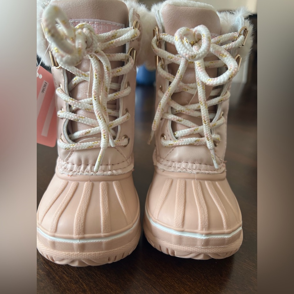 Toddler Pink Fur-Lined Winter Boots | 🆕 Size 6 TODDLER